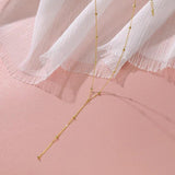 925 Silver Bead Chain Necklace for Women, Party Jewelry