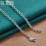 925 Silver Key Lock Stars Necklace For Woman Wedding Engagement