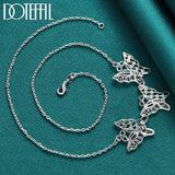 Butterfly Pendant Necklace for Women - 925 Silver