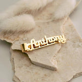 Personalized Stainless Steel Name Tie Clips
