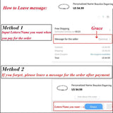 Personalised Engraved Name Letter Cufflinks - Stainless Steel Round Square