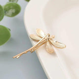 Vintage Golden Dragonfly Hair Clips for Bride Wedding Hair Accessories