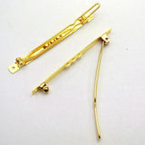 25 Barrette Clips Clamps Hair Bow Pins 60mm DIY Craft