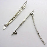 25 Barrette Clips Clamps Hair Bow Pins 60mm DIY Craft