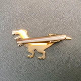 YEWANG Men's Tie Clip Dinosaur Buckle Metal Accessories