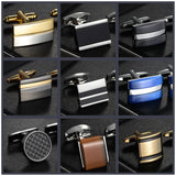 Copper Rectangle Cufflinks Men's Wedding Groomsmen Gift