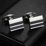 Copper Rectangle Cufflinks Men's Wedding Groomsmen Gift