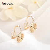 14K Plated Round Ear Clip Earring Hooks for DIY Making