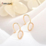14K Plated Round Ear Clip Earring Hooks for DIY Making