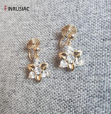 14K Plated Round Ear Clip Earring Hooks for DIY Making