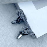 Men's Wing Cufflinks Stainless Steel Wedding Business Shirt Cuff Links