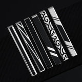 Geometric Crystal Copper Tie Clip Men's Business Wedding Suit Jewelry