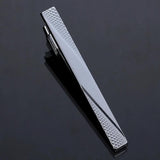 Geometric Crystal Copper Tie Clip Men's Business Wedding Suit Jewelry