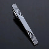 Geometric Crystal Copper Tie Clip Men's Business Wedding Suit Jewelry