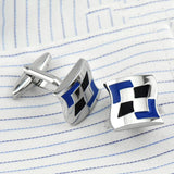 Love Book Cross Crystal Cufflink for Men