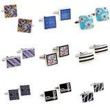 Enamelled Painting Cufflink Cuff Link 1 Pair