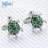 Tortoise Copper Green Funny Cufflinks 690