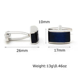 Men's Agate Square Cufflinks XK21S064