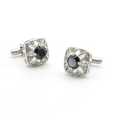 iGame Crystal Cufflinks Gold-color Stone Wedding Gift