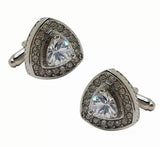 iGame Crystal Cufflinks Gold-color Stone Wedding Gift