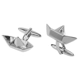 Men Cufflinks 18 Designs Paper Boat Poland Flag Music Staff Bow Snake