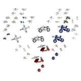 Bike Motorcycle Plane Jet Cufflink Men Cuff Link Bicycle Motorbike Warcraft Figh