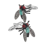 Colorful Metal Insect Flies Cufflinks For Mens French Shirt