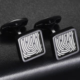 Geometric Button Cufflinks for Men Wedding