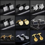 Geometric Button Cufflinks for Men Wedding