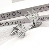 Personalized Custom Ukraine Tryzub Stainless Steel Cufflinks