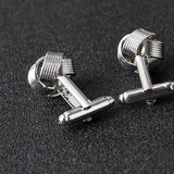 High Knot Cufflinks Silver Plated Business Wedding