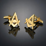 Geometric Cube Crown Cufflinks for Men