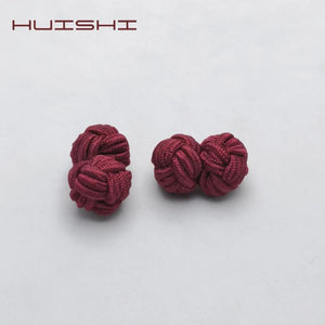 Elastic Double Rope Ball Cufflinks Men Shirt Gift