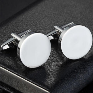 MeMolissa Personalized Rectangle Cufflinks Shirt Cuff Button