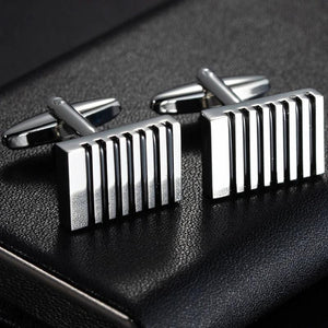 MeMolissa Personalized Rectangle Cufflinks Shirt Cuff Button