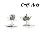 Teacup and Teapot Cufflinks for Men by Cuffarts C10463
