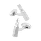 NVT Novelty Tool Cufflinks Mens Pearl Metal Cuff Buttons