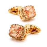 Men's Zircon Cufflinks French Rhinestones Business Banquet Cuff Links
