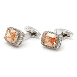 Men's Zircon Cufflinks French Rhinestones Business Banquet Cuff Links