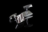 Red Swank Designer Cross Enamel Cuff
