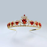 Red Love Crystal Crown Princess Birthday Gift