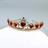 Red Love Crystal Crown Princess Birthday Gift