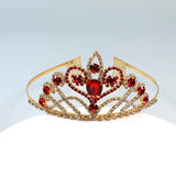 Red Love Crystal Crown Princess Birthday Gift