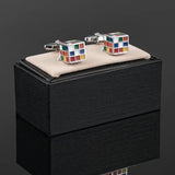 Rubiks Cube Cufflinks Casual Banquet Accessories