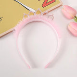 2pcs Pink Lace Headband Princess Crown Girls Hair Accessories