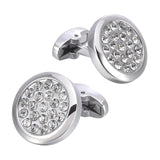 Men's Rhinestone French Cufflinks for Business Shirt