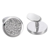Men's Rhinestone French Cufflinks for Business Shirt
