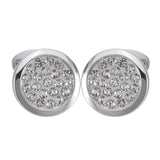 Men's Rhinestone French Cufflinks for Business Shirt