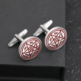Men's Pentagram Cufflinks Business Wedding Casual Party Sleeve Studs