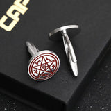 Men's Pentagram Cufflinks Business Wedding Casual Party Sleeve Studs